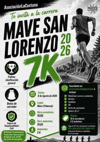 MAVE SAN LORENZO en Mave (7km, 5km)