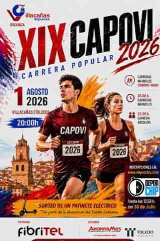 XIX CAPOVI 2026 Carrera Popular de Villacañas en Villacañas (7.3km, 0.4km, 0.4km, 0.85km, 0.85km, 1.7km, 1.7km)
