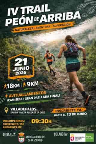 IV TRAIL PEÓN DE ARRIBA en Carracedelo (18km, 9km)