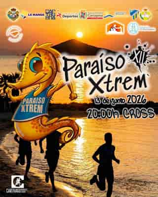 XII Cross Paraíso Xtrem 2026 en Playa Paraíso, España (0.15km, 0.5km, 1km, 1.5km, 1.5km, 7km)