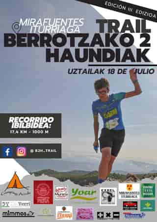 B2H Trail Berrotzako 2 Haundiak en Mirafuentes (17.4km)