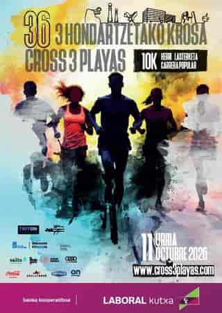Cross 3 Playas en Donostia / San Sebastián (10km)