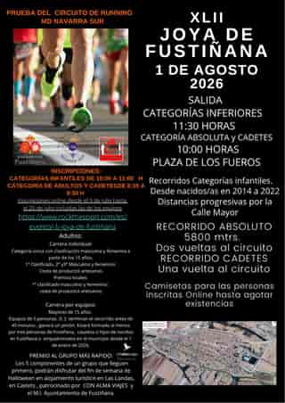 XLII Joya de Fustiñana en Fustiñana (5.8km, 2.9km, 5.8km, 26m, 35m, 50m, 70m, 110m, 176m, 176m, 176m)