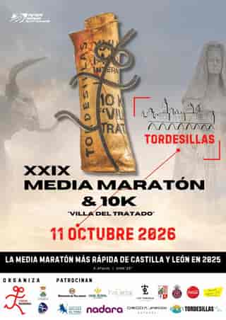 XXIX Media Maratón & 10K "Villa del Tratado" en Villán de Tordesillas (21.0975km, 10km)