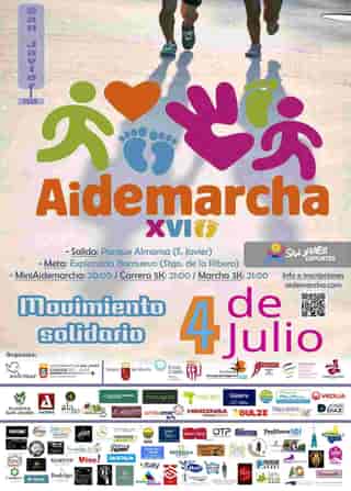Aidemarcha 2026 en San Javier (50m, 100m, 200m, 400m, 800m, 5km, 3km)