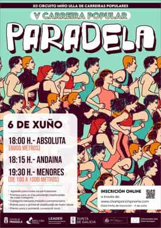 V Carreira Popular Concello de Paradela en Paradela (8km, 4km, 0.1km, 0.5km, 1km)