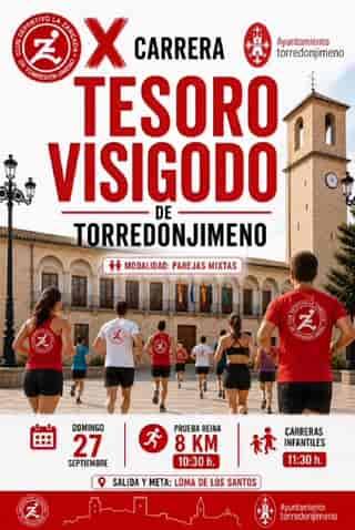 X CARRERA TESORO VISIGODO DE TORREDONJIMENO en Torredonjimeno (8km, 8km, 0.4km, 0.4km, 0.8km)