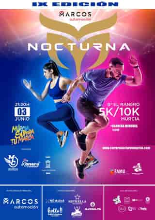 IX Carrera Nocturna Murcia en Murcia (100m, 300m, 500m, 800m, 1200m, 10km, 5km)