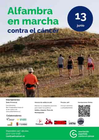 Alfambra en marcha contra el cáncer 2026 en Alfambra (6km)
