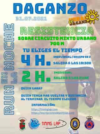 4H RUN EN LA NOCHE VILLA DE DAGANZO en Daganzo de Arriba (4km, 4km, 2km, 2km)