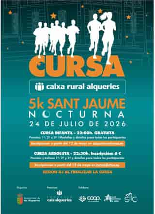 5K Sant Jaume Cursa Nocturna en Alquerias (230meters, 430meters, 900meters, 5km, 5km)