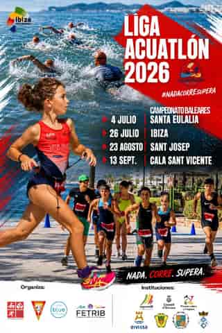 LIGA ACUATLÓN 2026 SANTA EULALIA-CAMPEONATO BALEARES en Santa Eulària des Riu (6km, 6km, 6km, 3km, 1km)
