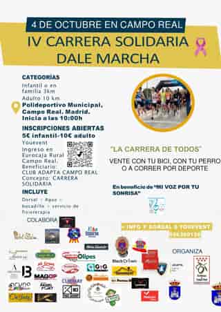 IV Carrera Solidaria Dale Marcha en Campo Real (10km, 3km)