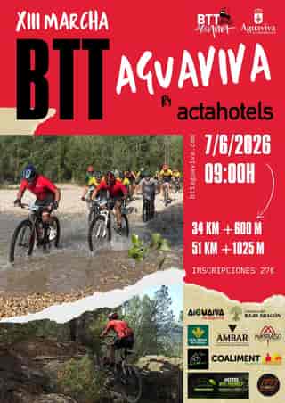 XIII MARCHA BTT AGUAVIVA en Aguaviva (34km, 51km)