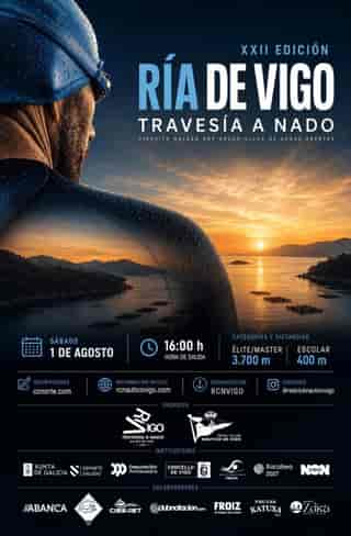 XXII TRAVESÍA A NADO RÍA DE VIGO 2026 en Vigo (3.7km, 3.7km, 3.7km, 0.4km)