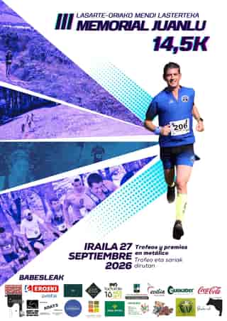 LASARTE-ORIAKO MENDI LASTERKETA III MEMORIAL JUANLU 2026 en Lasarte (14.5km)