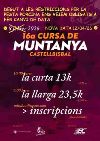 16a Cursa de Muntanya de Castellbisbal 2026 en Castellbisbal (23.5km, 13.3km)