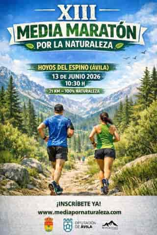 XIII Media Maratón Por La Naturaleza 2026 en Hoyos del Espino (21.097km)