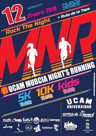 VI Ucam Murcia Night´s Running en Murcia (100m, 300m, 500m, 800m, 1200m, 5km, 10km)
