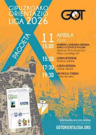 X LIGA GOL DE ORIENTACIÓN DE GIPUZKOA - PAGOETA en Laurgain (5km)