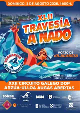XLII TRAVESÍA A NADO DO PORTO DE VILAGARCÍA en Vilagarcía de Arousa (2500meters, 1200meters, 250meters)