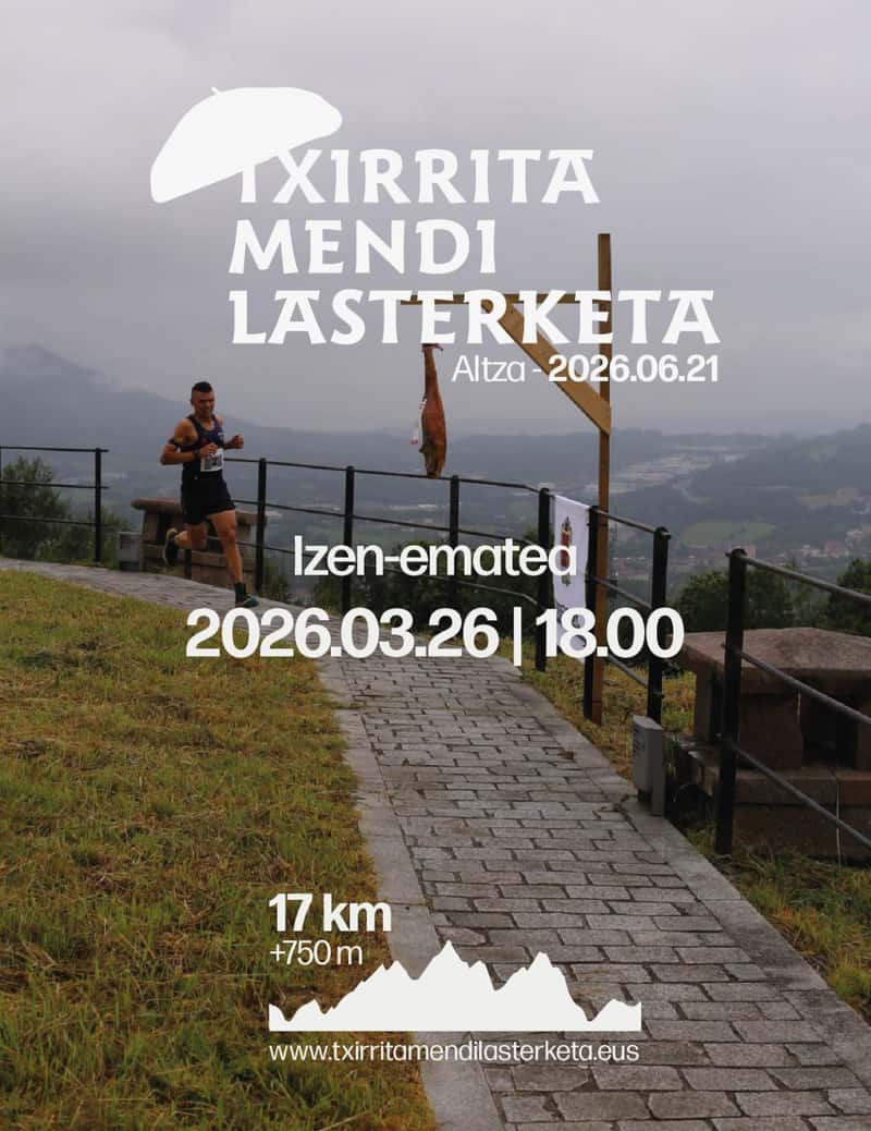 Txirrita Mendi Lasterketa 2026 en Donostia / San Sebastián (16.6km, 7.5km, 9.1km)