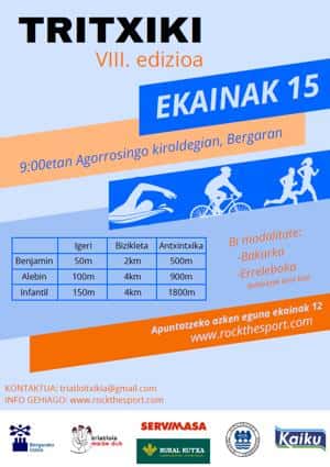 TRITXIKI VIII. EDIZIOA en Bergara (0.05km, 2km, 0.5km, 0.1km, 4km, 0.9km, 0.15km, 4km, 1.8km)