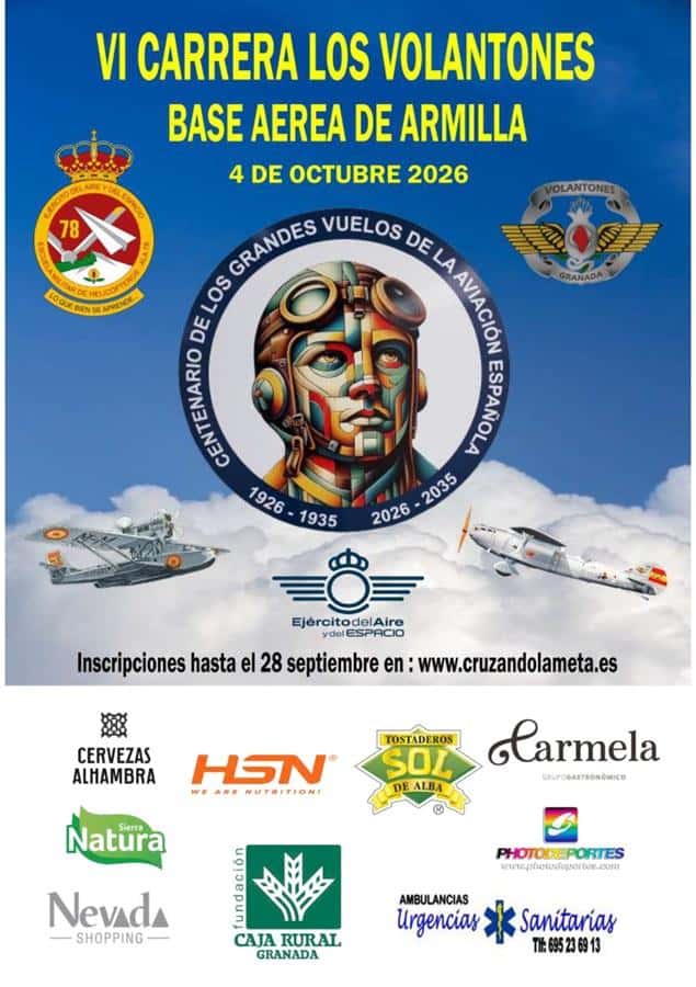 VI Carrera Base Aérea "Los Volantones" en Armilla (10km, 5.7km)