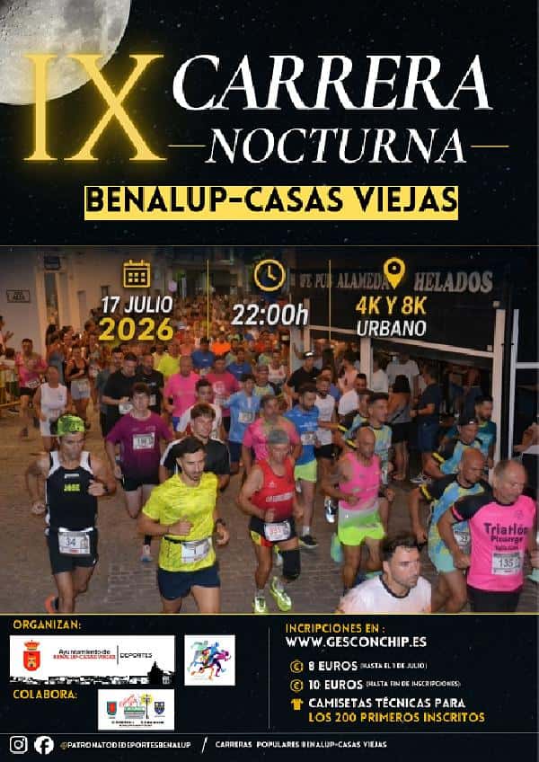 IX CARRERA NOCTURNA BENALUP-CASAS VIEJAS en Benalup-Casas Viejas (8km, 4km)