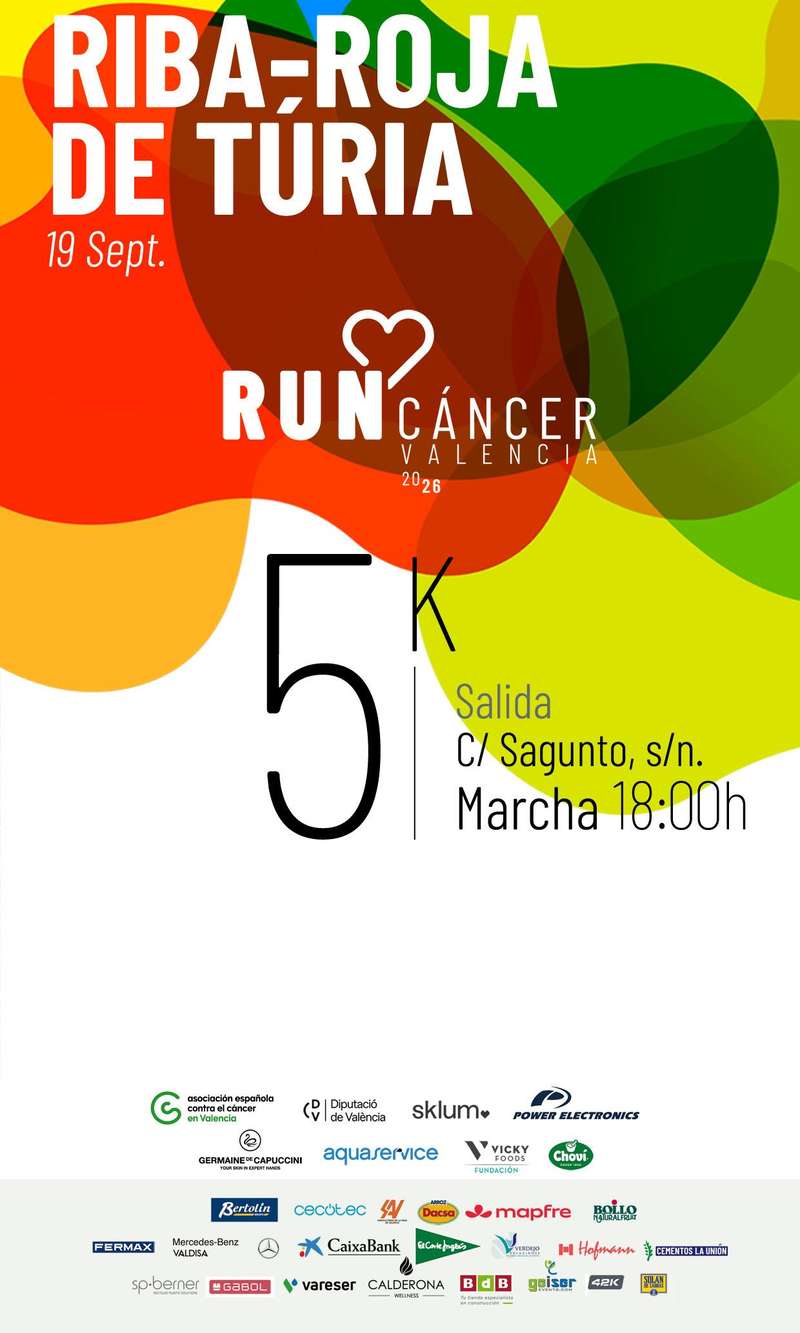 Riba-Roja de Túria RunCáncer Valencia 2026 en Riba-roja de Túria (5km)