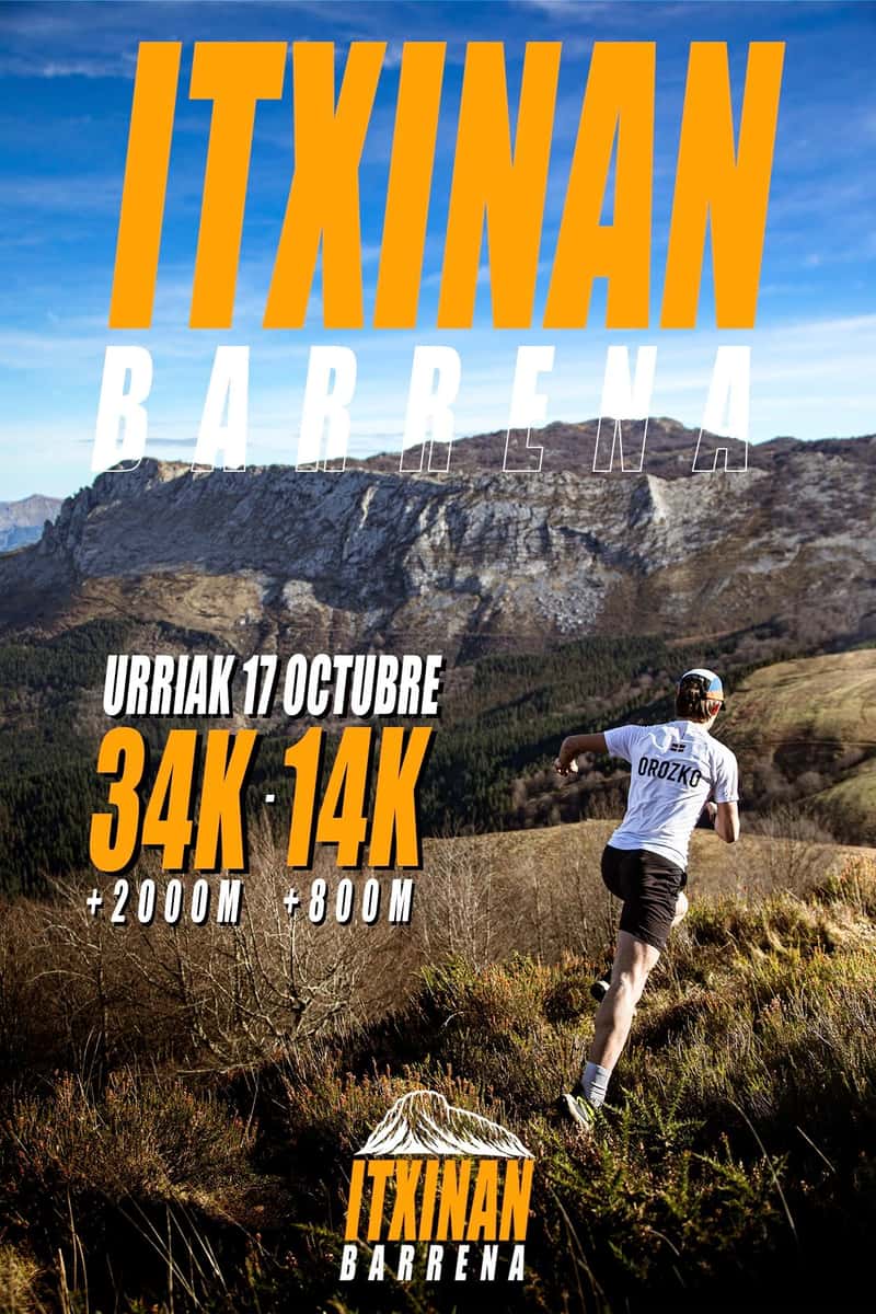 Itxinan Barrena 2026 en Zubiaur (34km, 14km)