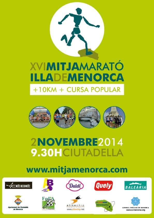 XIII Cursa Popular Illa de Menorca 2014 en Ciutadella (4.5km, 10km, 21.0975km, 1km)