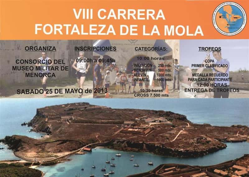 VIII Carrera Fortaleza de la Mola 2013 en Maó (10km, 1km)