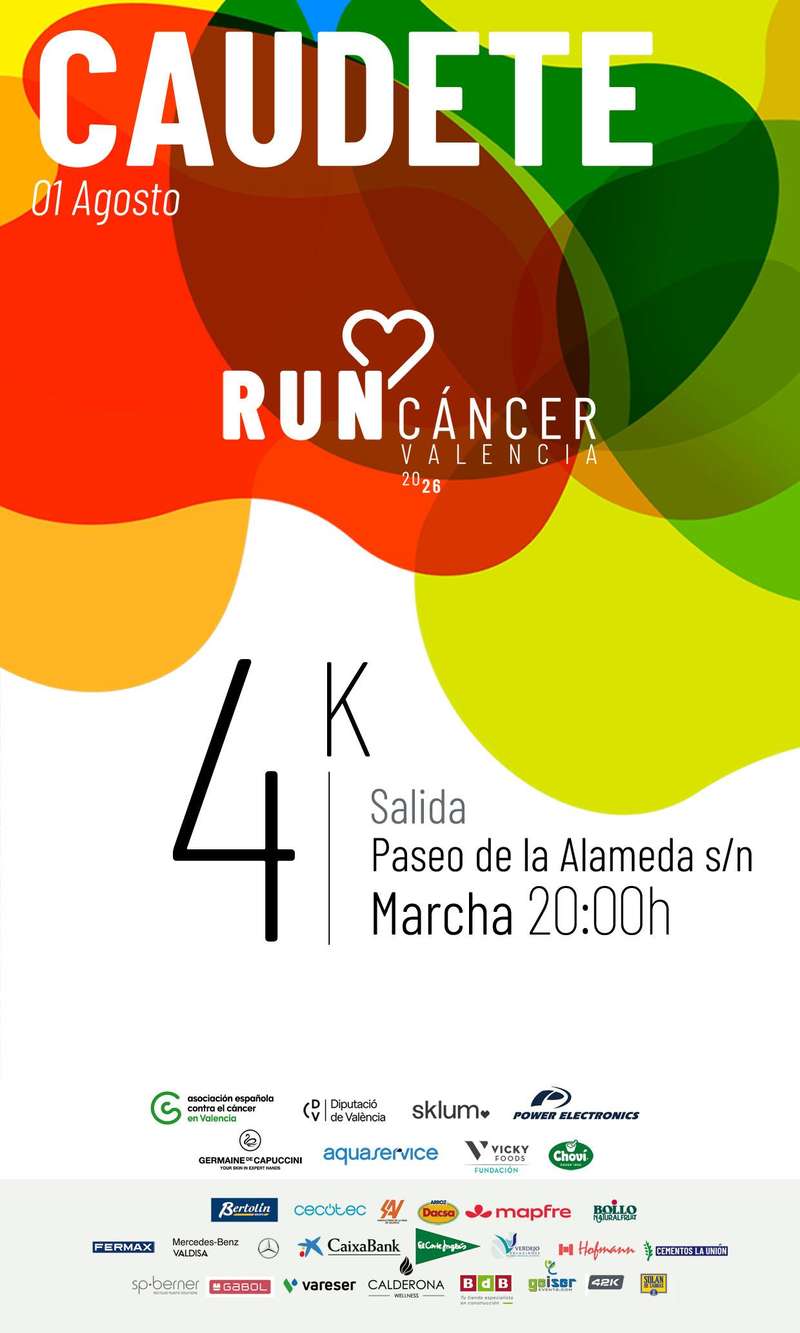 Caudete de las Fuentes Contra el Cáncer 2026 en Caudete de las Fuentes (4km)