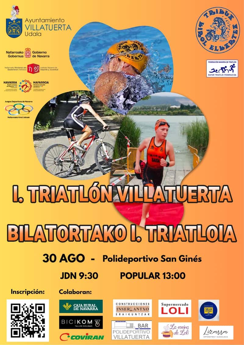 I Triatlón de Villatuerta JDN en Villatuerta (10.8km, 7.95km, 5.1km, 2.4km)