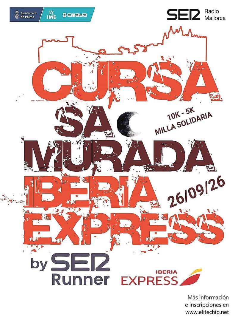 XII Cursa Sa Murada Iberia Express - Ser Runner 2026 en Palma (1.609km, 5km, 10km)