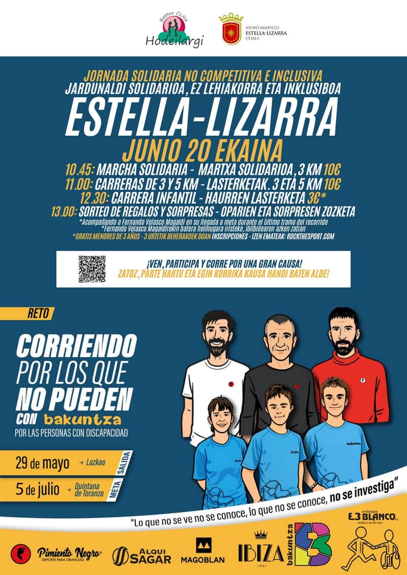Jornada Solidaria No Competitiva e Inclusiva Estella-Lizarra en Estella (3km, 3km, 5km)