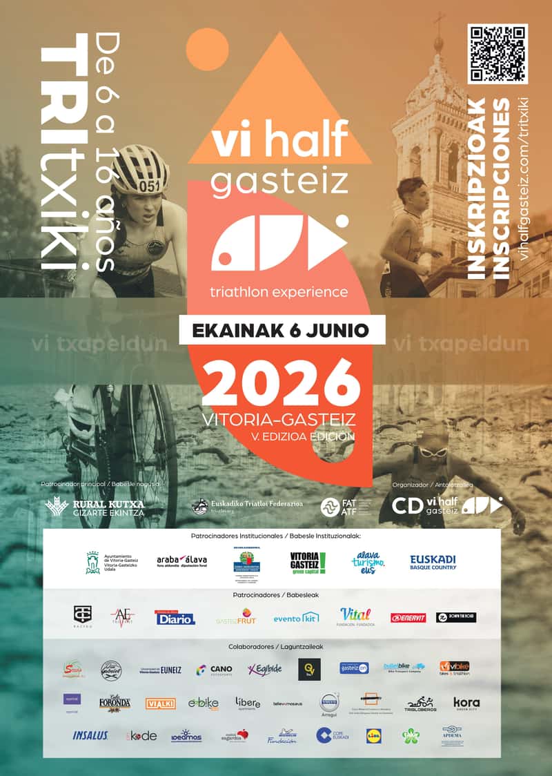 Vihalf Gasteiz Triatlón Cross Txiki (Juegos Escolares Araba) 2026 en Elburgo / Burgelu (0.05km, 0.1km, 0.2km, 0.4km)