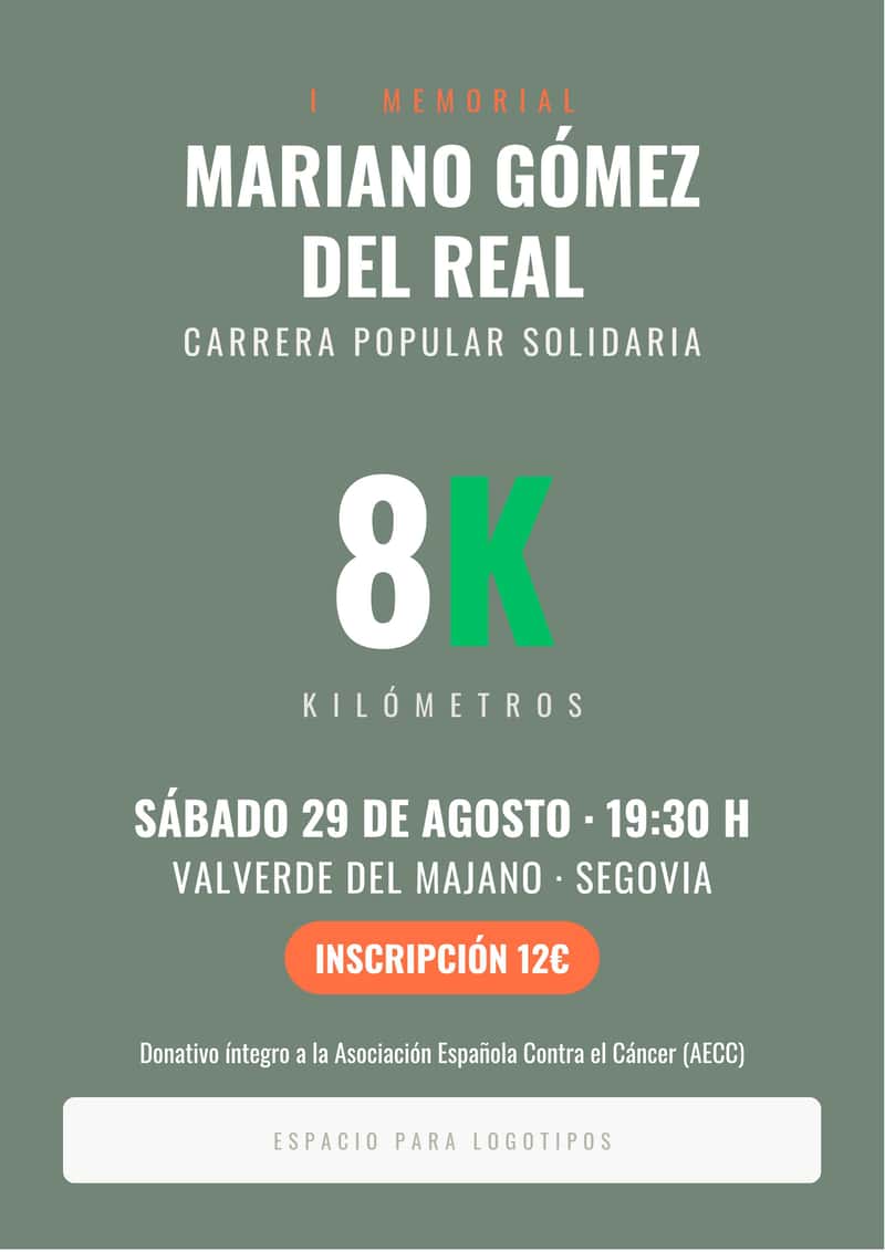 I Memorial Mariano Gómez del Real en Valverde del Majano (8km)