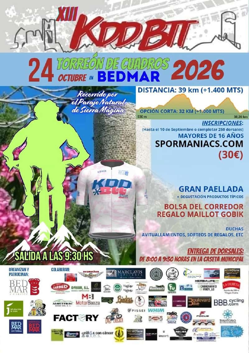 XIII KDD BTT Torreón de Cuadros en Bedmar (39km, 32km)