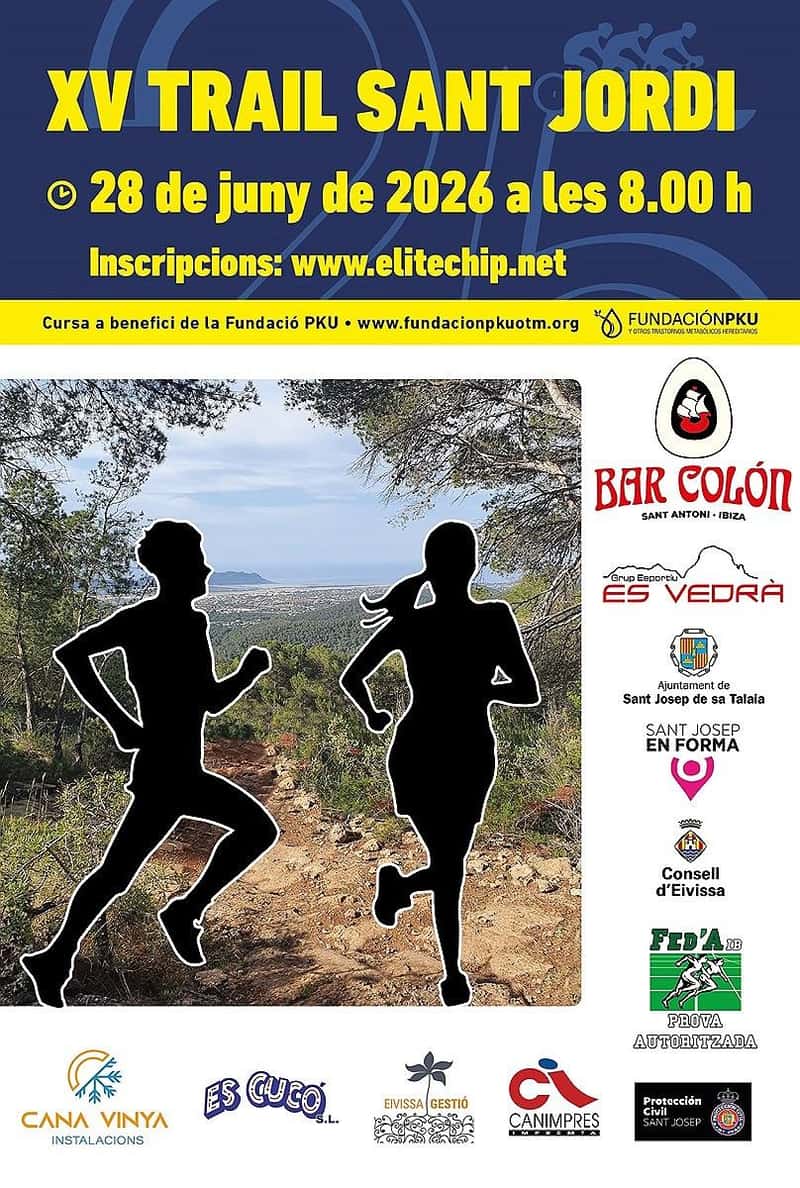 XV Trail de Sant Jordi 2026 en Sant Josep de sa Talaia (17km)