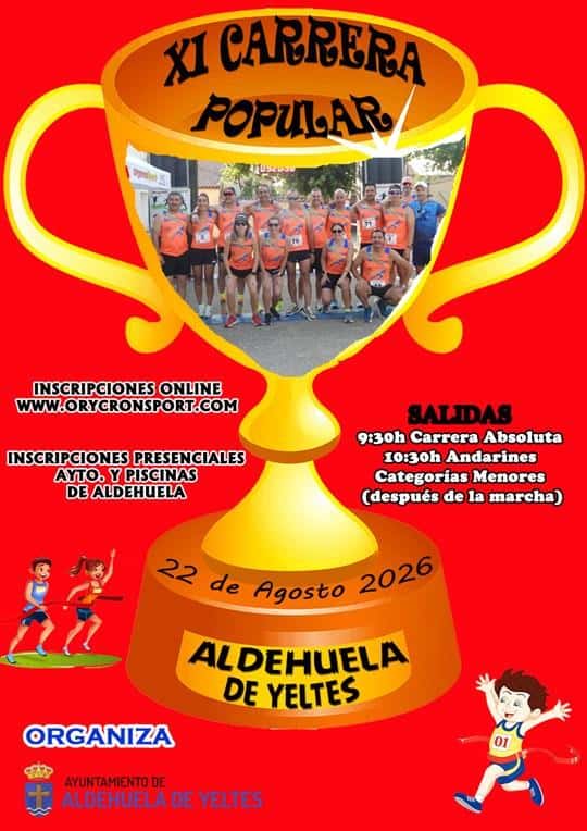 XI Carrera Popular en Aldehuela de Yeltes en Aldehuela de Yeltes (10km, 5km, 1km)