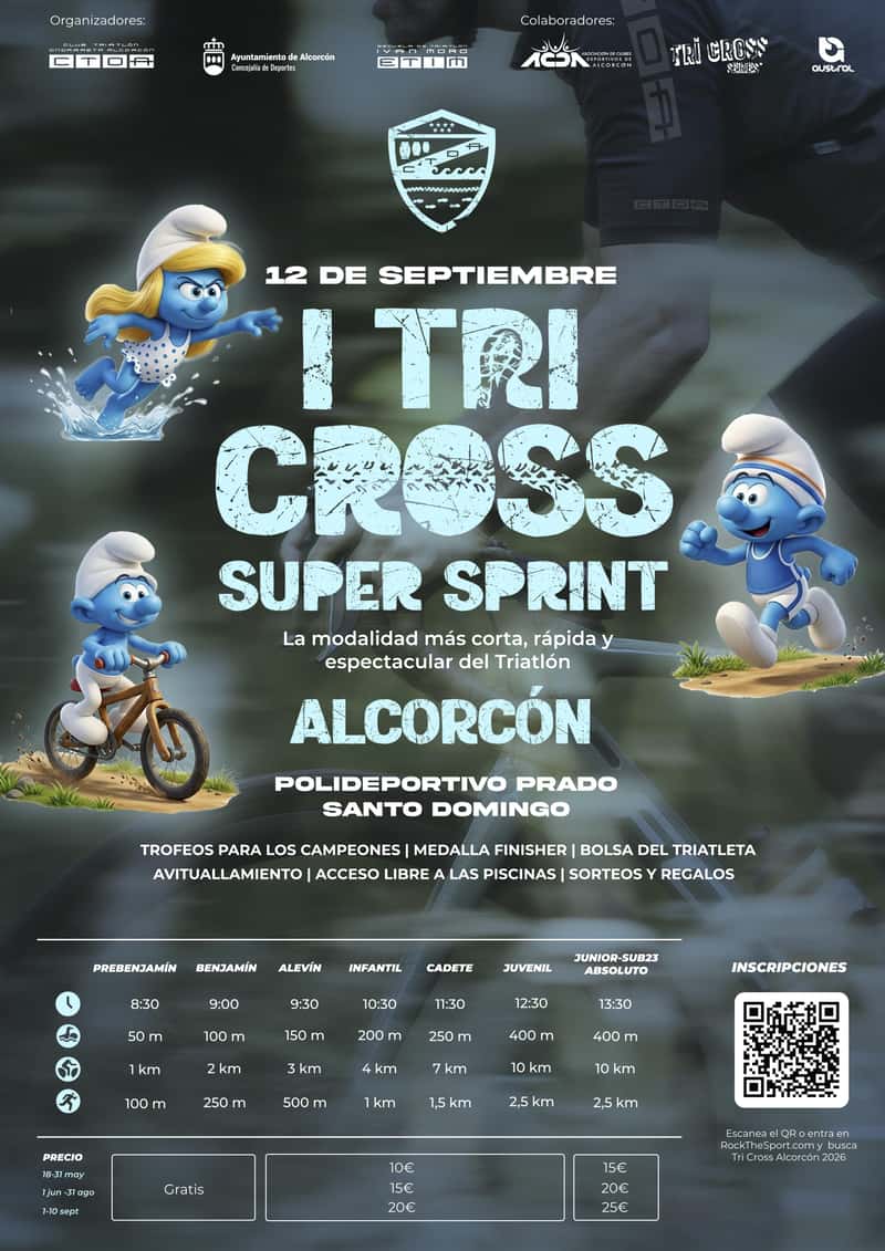 I Tri Cross Super Sprint Alcorcón en Móstoles (0.15km, 0.35km, 0.65km, 1.6km, 2.75km, 6.5km, 12.9km)