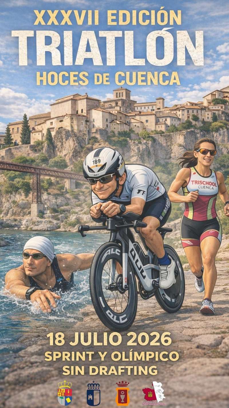 Triatlón Hoces de Cuenca en Cuenca, España (51.5km, 25.75km, 25.75km, 51.5km)