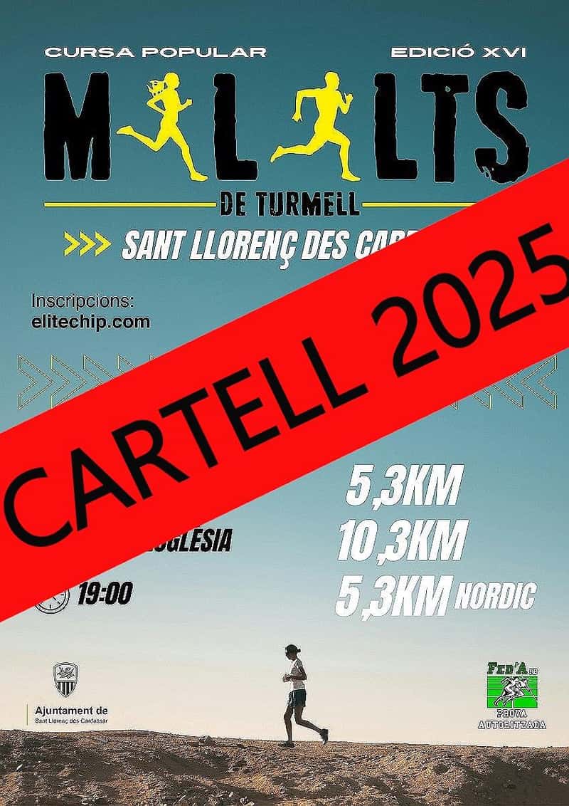 XVII Cursa Malalts de Turmell 2026 en Sant Llorenç des Cardassar (10.3km, 5.3km, 5.3km)