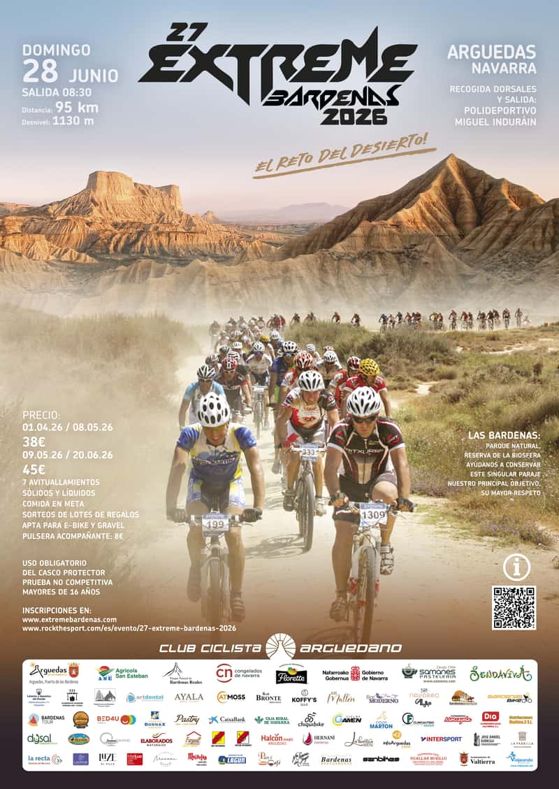 27 EXTREME BARDENAS 2026 en Arguedas (95km)