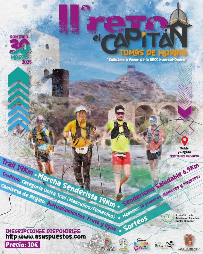 II Reto el Capitan Huércal Overa 2025 en Huércal-Overa (19km, 6.5km, 19km)