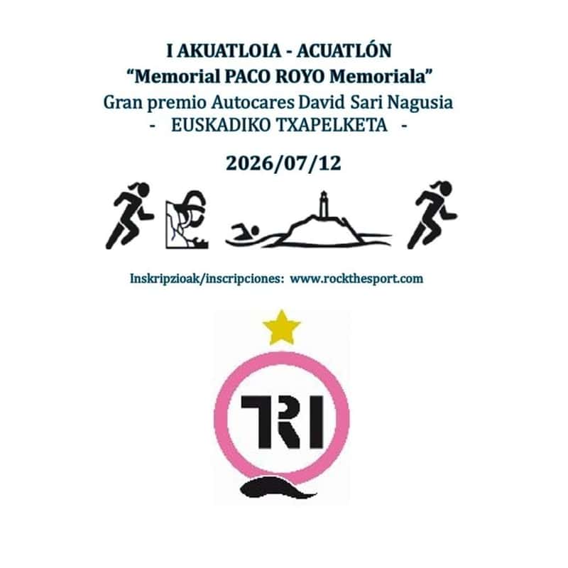 I Acuatlón Donostia - Memorial Paco Royo - Campeonato de Euskadi en Donostia / San Sebastián (2.5km, 1000m, 2.5km, 1.25km, 500m, 1.25km)