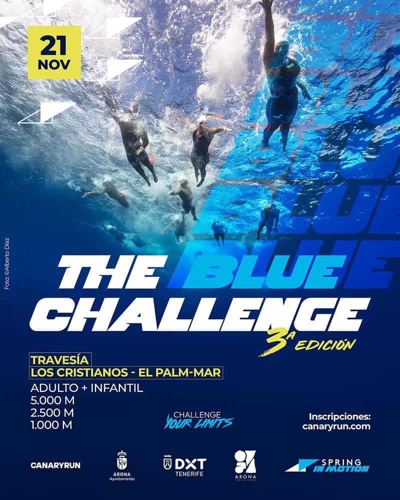 The Blue Challenge (III Travesía a Nado) en Av. el Palm-Mar, 38632, Santa Cruz de Tenerife, España (5km, 2.5km, 1km)
