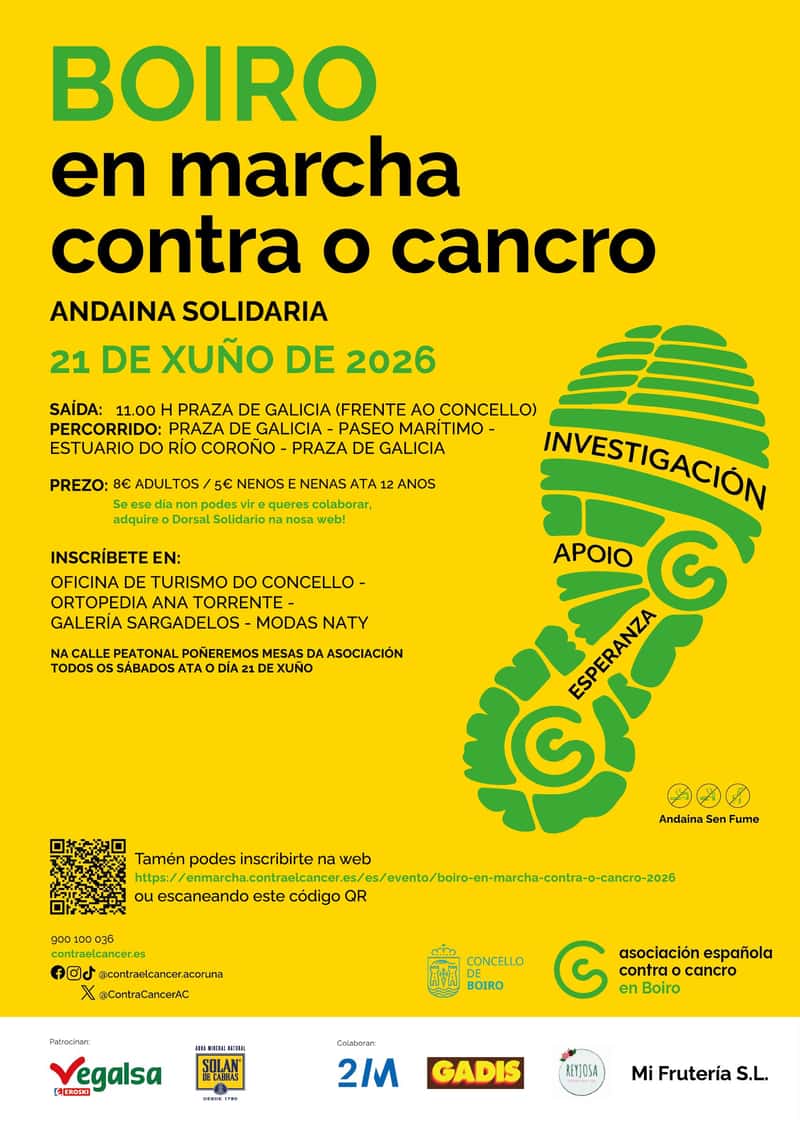 Boiro en Marcha Contra o Cancro en Boiro (3km)